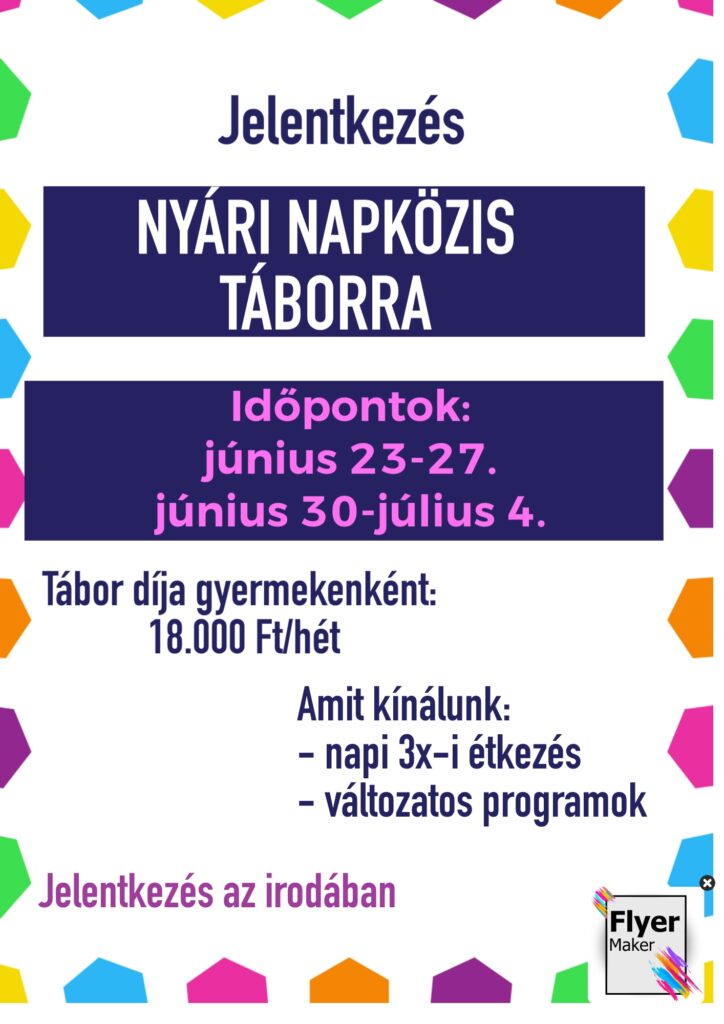 Tábor flyer